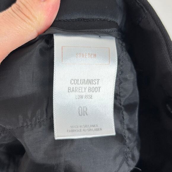 Express Columnist Barely Boot Low Rise Black Pants 0R stretch office work - Picture 8 of 9